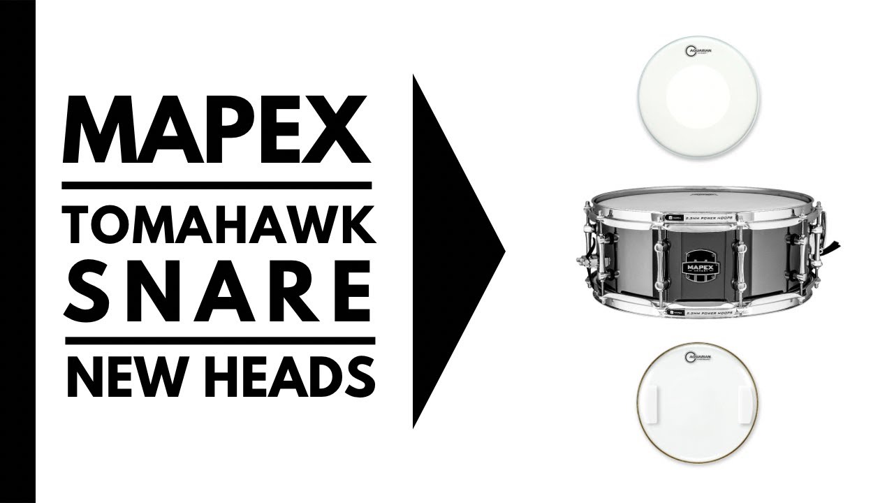 Mapex Armory Snare New Drumheads YouTube