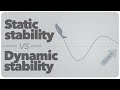 Static stability vs dynamic stability.