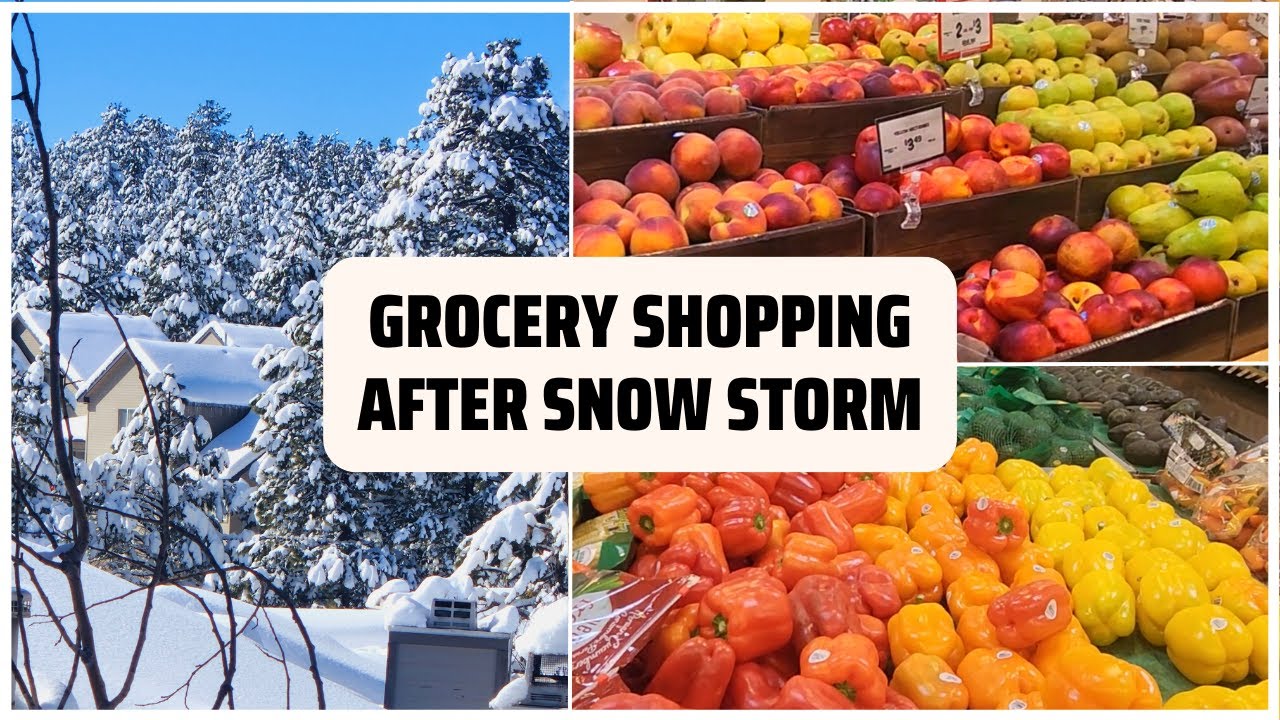 Grocery Shopping After Snow Storm in Flagstaff Arizona USA Life in America ️☃️ Beautiful Snow