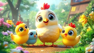 Gà Mái Và Đàn Con - Nhạc Thiếu Nhi - Một Con Vịt, Đàn Gà Trong Sân - Hoạt Hình Thiếu Nhi Vui Nhộn 4K