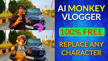 Viral Monkey AI Vlogs Video Kaise Banaye ? How To Make AI Monkey Vlog Video Reels ? Object Replace