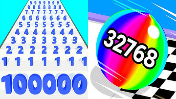 Number Master VS Ball Run 2048 Infinity - All Levels Gameplay Android iOS Ep 3