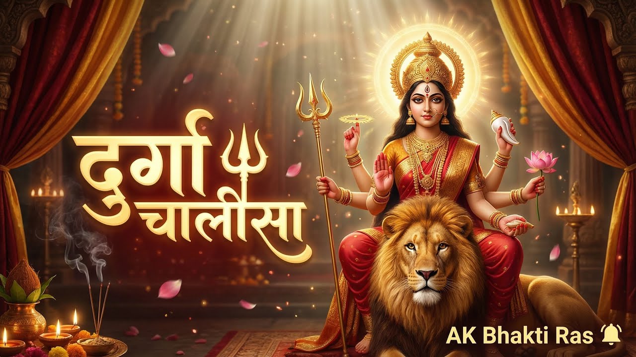 दुर्गा चालीसा 🙏 | माँ दुर्गा की कृपा | Shakti Bhakti Path | AK Bhakti Ras