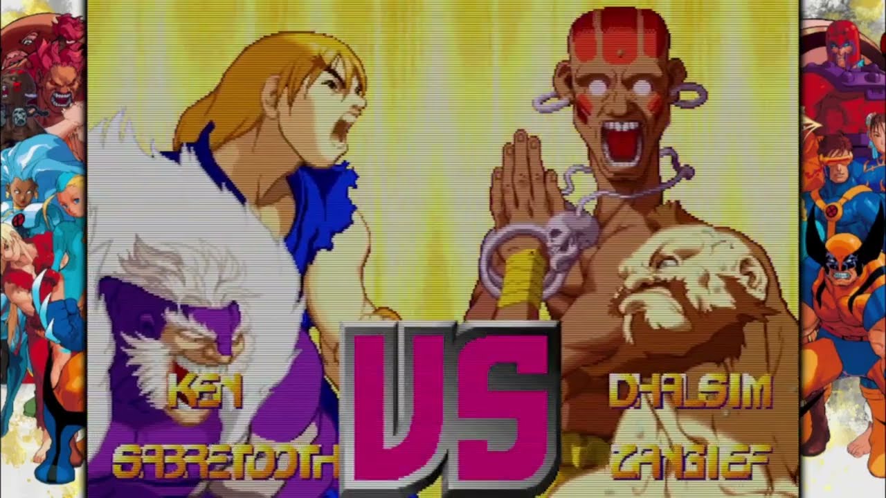 X-Men vs Street Fighter Ken Sabretooth - YouTube