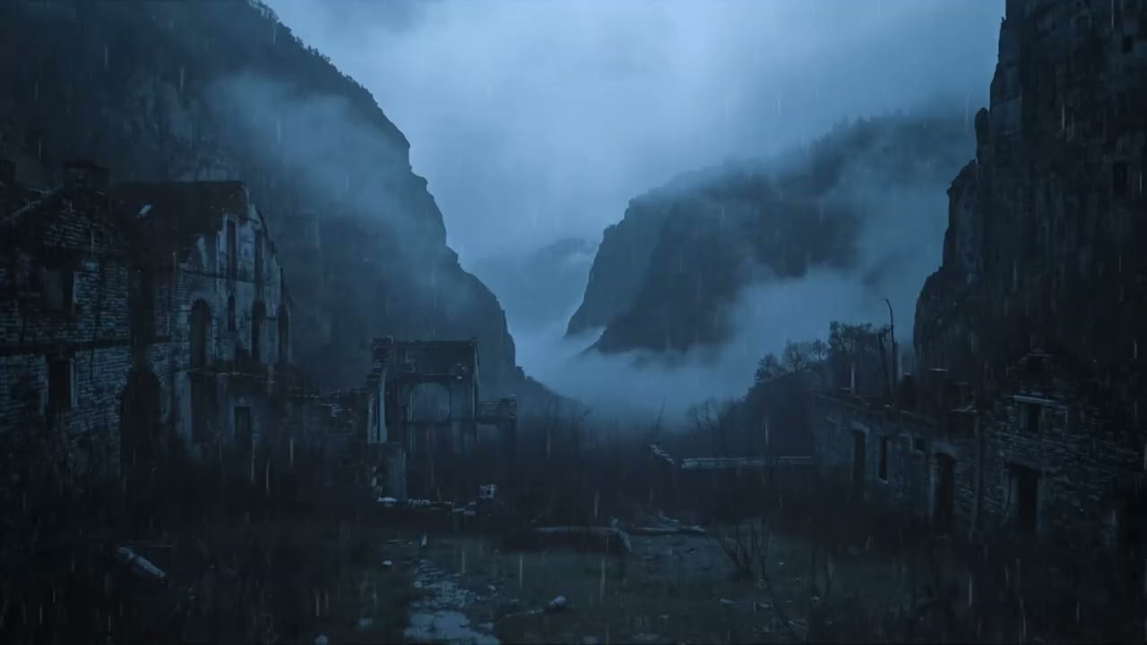 Abandoned Valley — Quiet Night Ambience | Relax • Study • Sleep