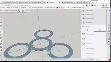 Love this rounded spinner created with my.sketchup!