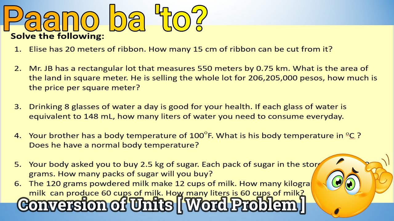 problem solving subtraction tagalog