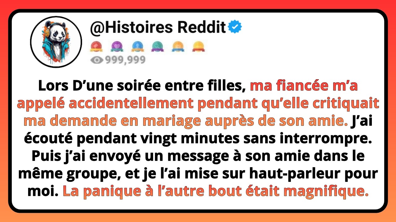 Ors D’une Soirée Entre FILLES, Ma FIANCÉE M’a Appelé Accidentellement Pendant Qu’elle Critiquait...
