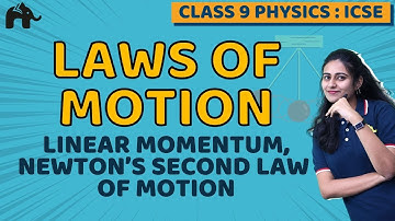 Laws of Motion Class 9 ICSE Physics | Selina Chapter 3 | Linear Momentum, Newton’s Second Law
