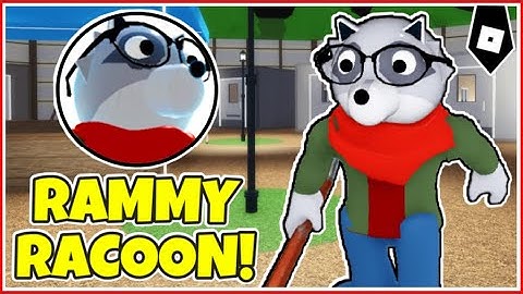 How to get "RAMMY RACOON" BADGE + RACOON MORPH/SKIN in PIGGY: BOOK 2 ROLEPLAY! - ROBLOX