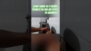 minha air fryer não liga como saber se o problema é  só o fusível térmico donasdecasa