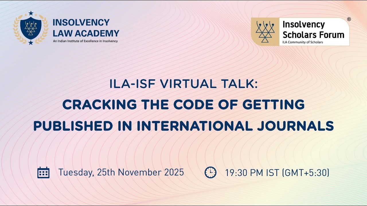 Virtual talk- Cracking the code of getting published in International ...