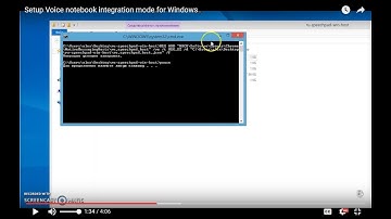 Setup Voice notebook integration mode for Windows