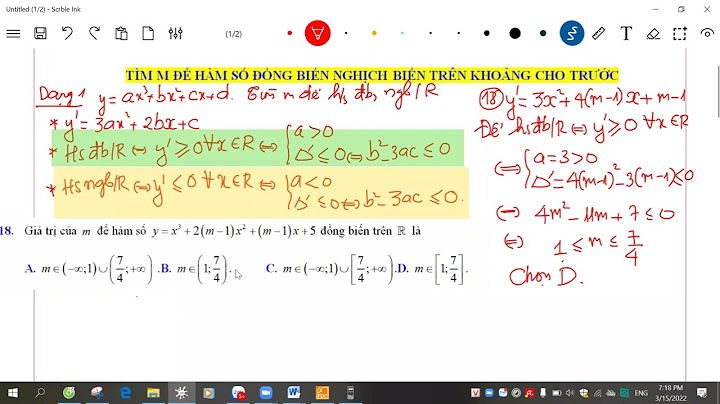 Hàm số bậc 3 nghịch biến trên r khi nào năm 2024