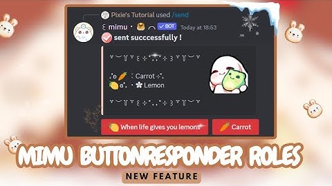 CUTE MIMU ROLES WITH BUTTONRESPONDERS  IN JUST 2 MINS | EASIEST AND QUICKEST