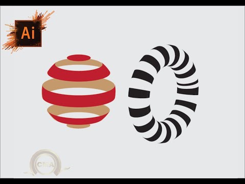 Striped 3D Shapes Tutorial | Adobe Illustrator
