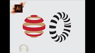 Striped 3D Shapes Tutorial | Adobe Illustrator