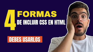 🧐 4 FORMAS de Incluir CSS en HTML [QUE NO SABES ]