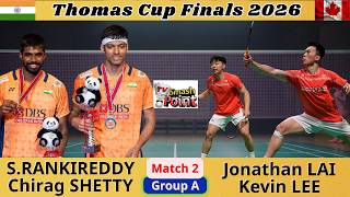 Rankireddy/Shetty vs Lai/Lee | Group A Match 2 - Thomas Cup Finals 2026 screenshot 5