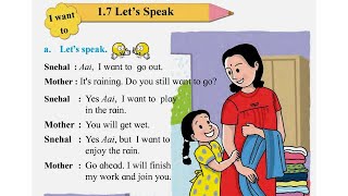 Let's Speak, Unit 1.7, My English Book Two, Std 2, Marathi Medium, Maharashtra State Board,