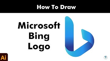 How to Draw Microsoft Bing Logo in Adobe Illustrator | Tutorial | S Graphic Design