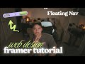 Framer Tutorial: Floating Navigation Bar (Download and use for free)