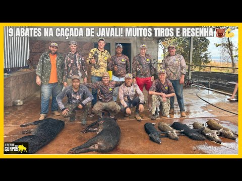 9 ABATES NA CAÇADA DE JAVALI! MUITOS TIROS E RESENHA 🐗💪