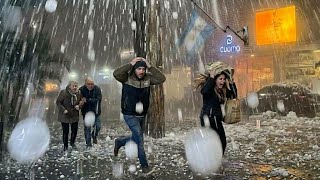 Argentina Severe Storms Strike Eldorado, Puerto Piray and Córdoba With Giant Hail and Snow! 