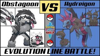Hydreigon Vs Obstagoon - Dark Evolution Battle Pokémon Swordshield