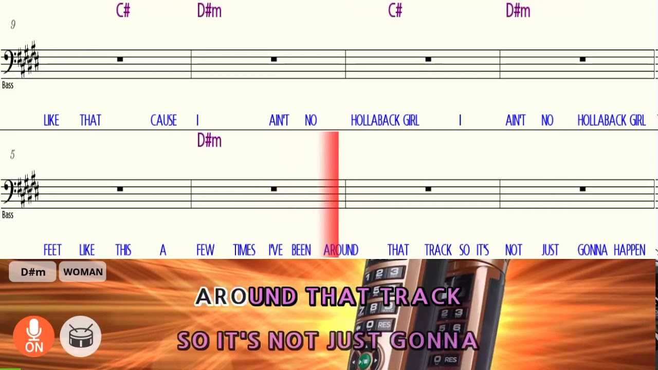 Hollaback Girl karaoke YouTube