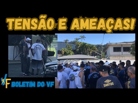 BASTIDORES DO PROTESTO DA TORCIDA DO SANTOS NO CT / DOIS JOGADORES SÃO AFASTADOS / TIME QUE TREINOU