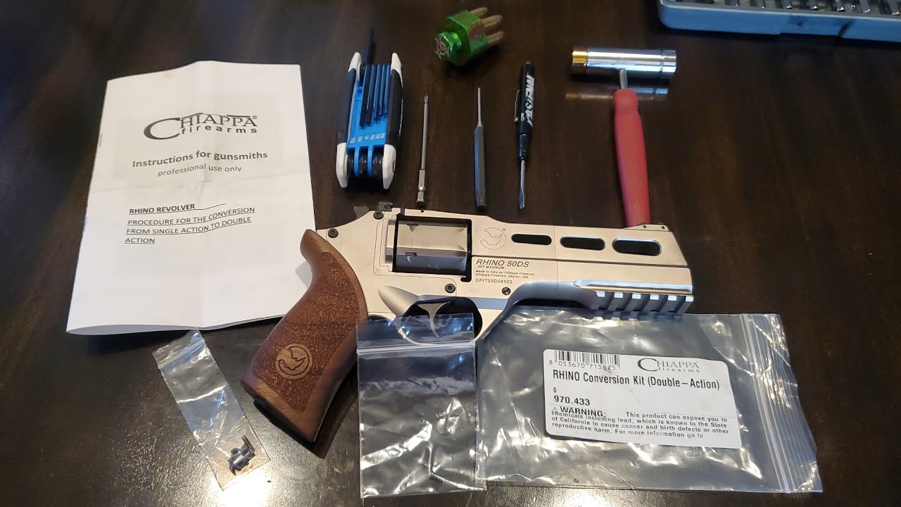 Chiappa Rhino 50ds D/A Conversion Kit Full Installation - YouTube