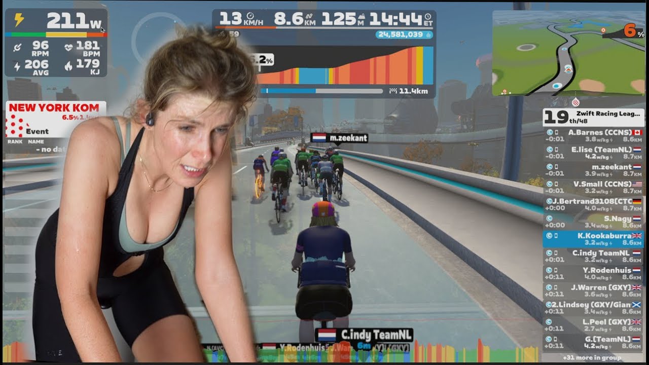 MY 🍑 WAS HANDED TO ME! BRUTAL ZWIFT RACE! //  Zwift Racing League