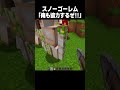 世界一可哀想なスノーゴーレム #minecraft
