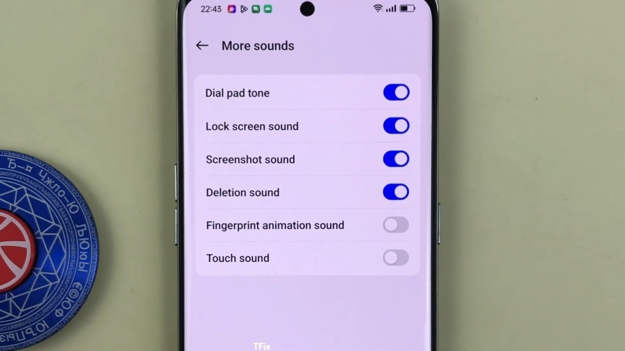 Как включить/отключить звук при создании скриншота на OPPO Reno8 T 5G Android 14