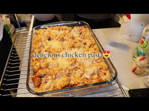 come cook with me! (mini meal prep, chicken pasta and salmon meals)
