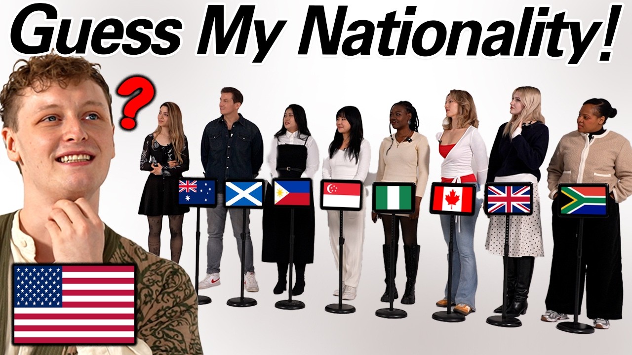 American Guess 8 English Speakers Nationality By The Accent! l One Lie Challenge