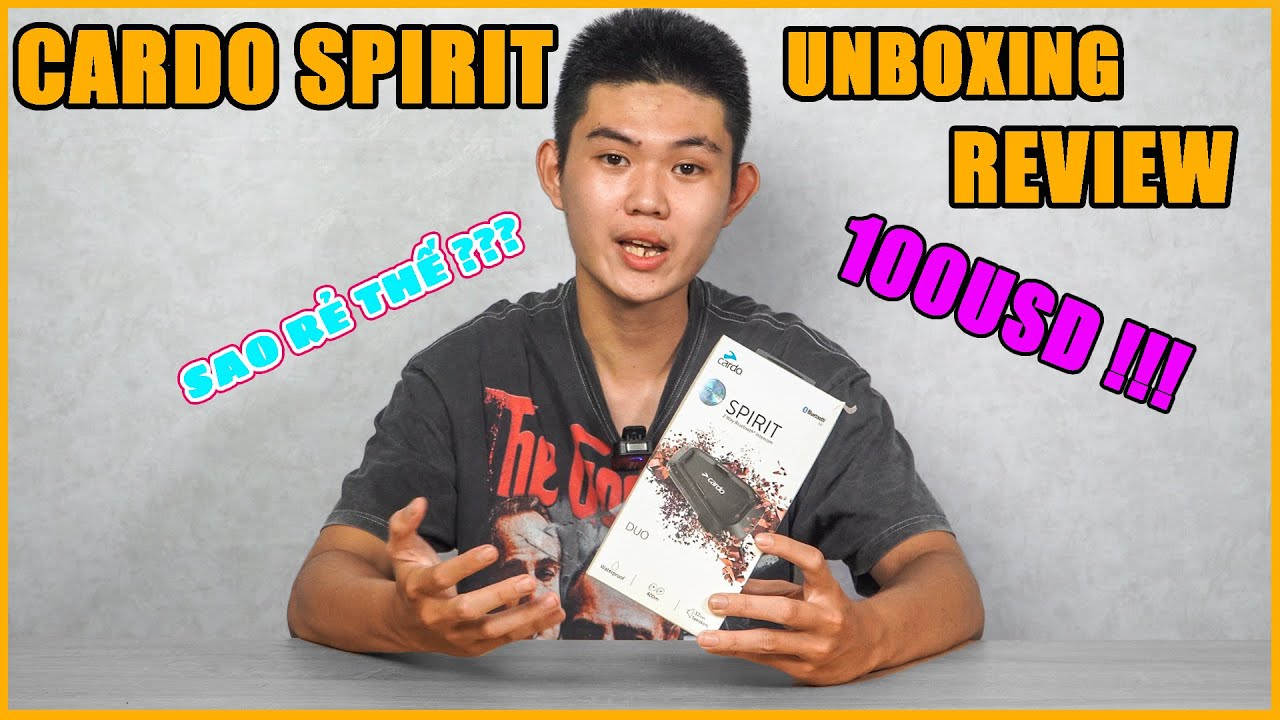 Tai nghe Mô Tô giá mềm Cardo Spirit 2022 | Vua2hand Reivew