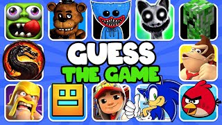 Guess The GAME By Song  Poppy Playtime  Fnaf  Minecraft  Mario Bros  Angry Birds