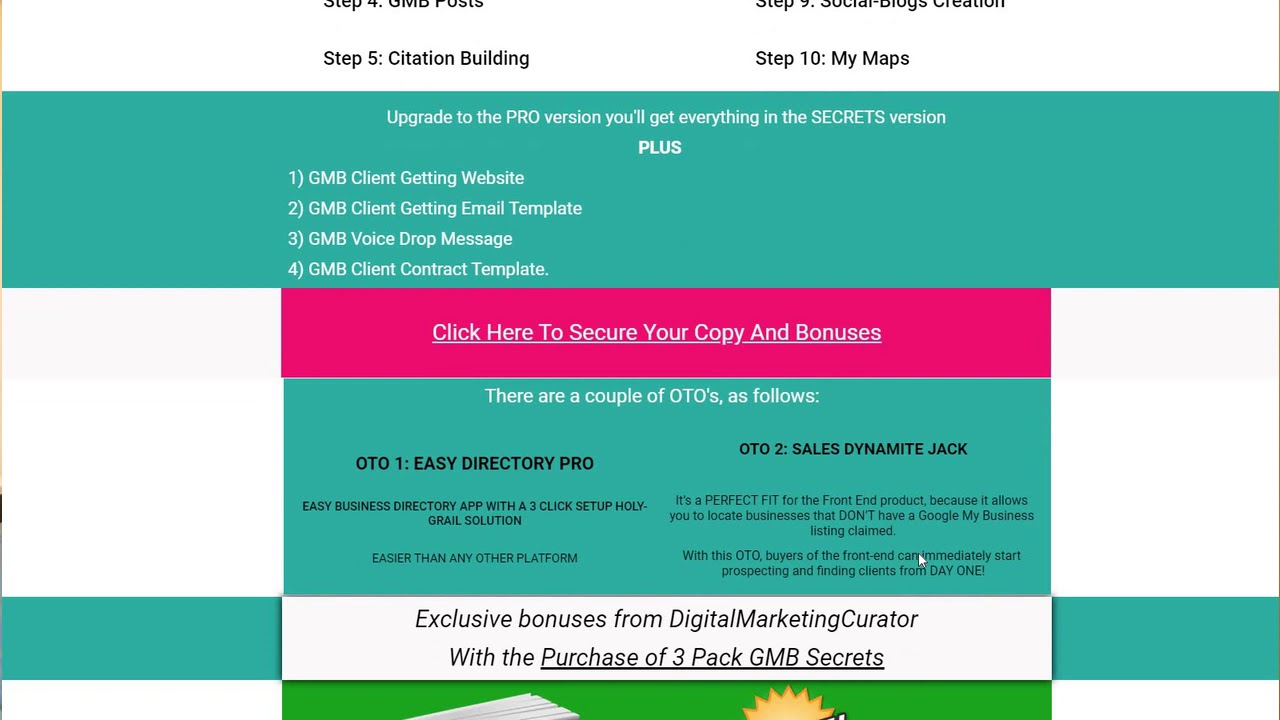 3-pack Google My Business Secrets with Smacking Custom Bonuses Found Nowhere Else