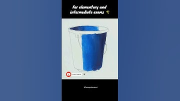 Bucket Drawing for elementary and intermediate exams ✨#shorts #bucket
