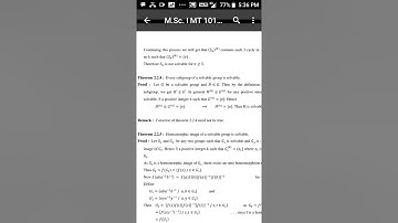 Lecture on Algebra MSc1 sem1
