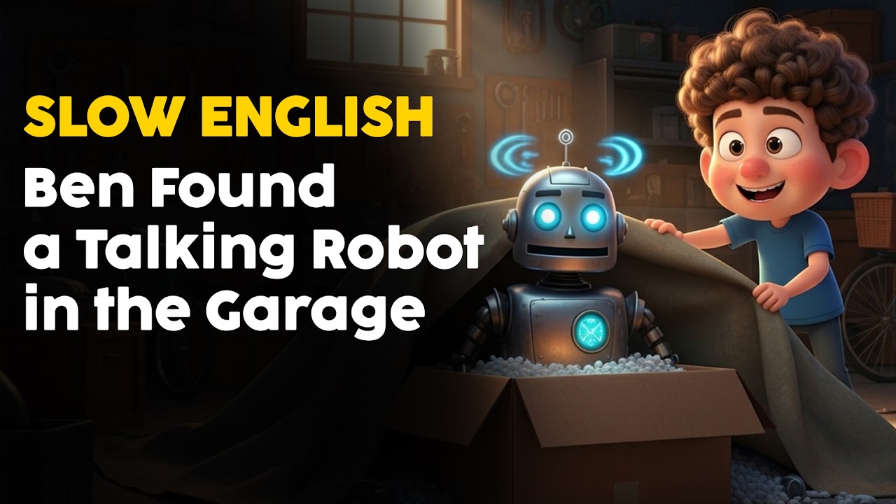 Ben Found a Talking Robot in the Garage! | Thompson Family Adventure | Slow English for Beginner