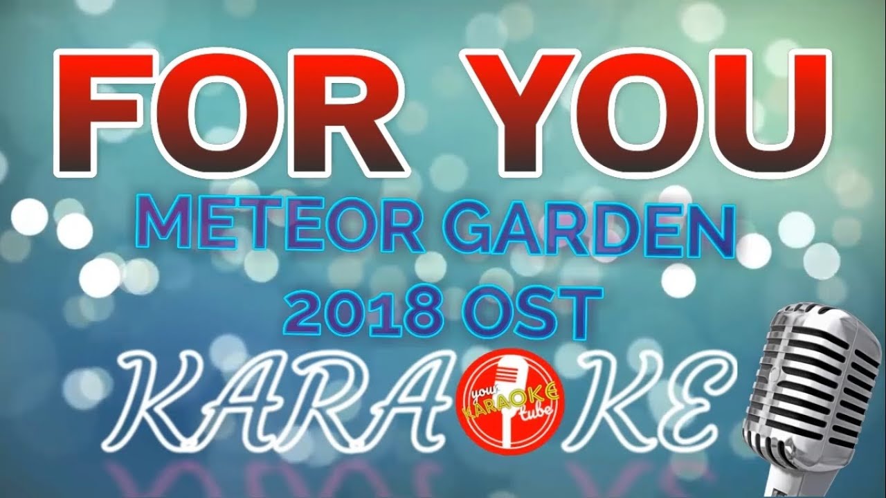 FOR YOU Meteor Garden 2018 OST lyrics (KARAOKE VERSION) - YouTube