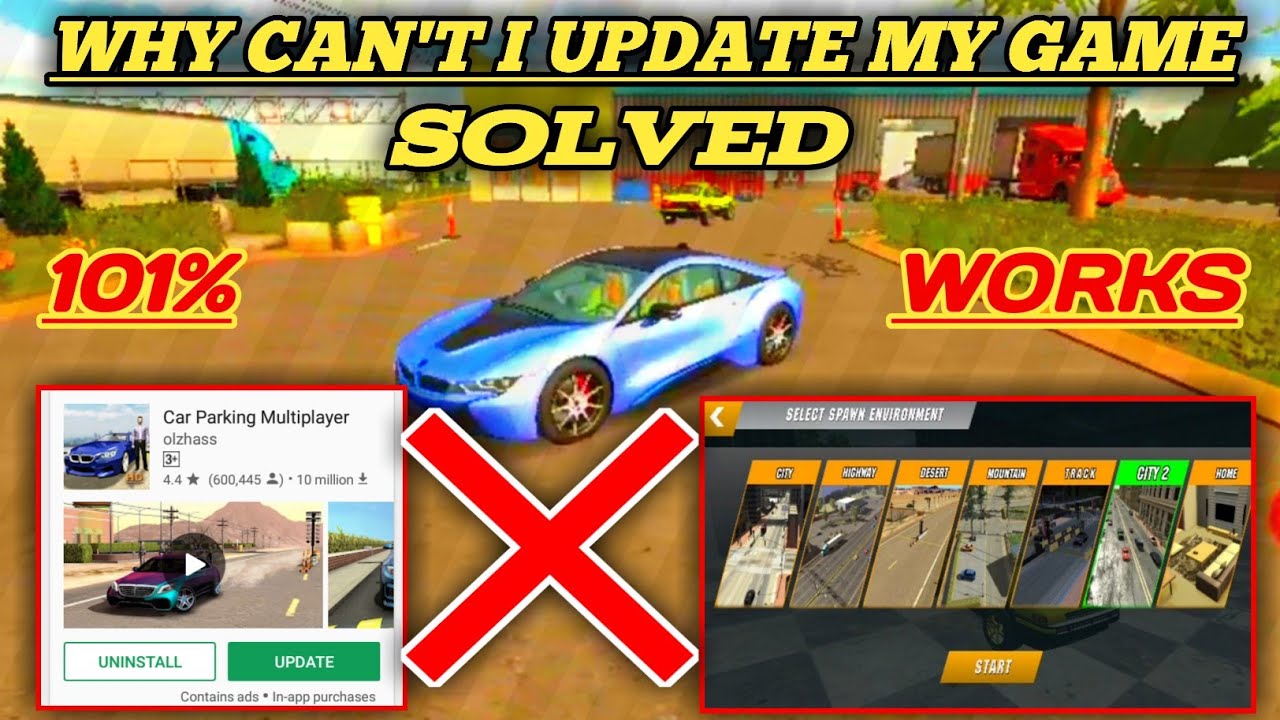 Why can't I update my car parking multiplayer game|problem solved - YouTube
