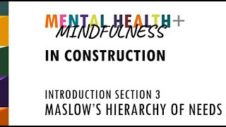 Lecture 01 Part 2   CSM 8900 - Maslow's Hierarchy of Needs