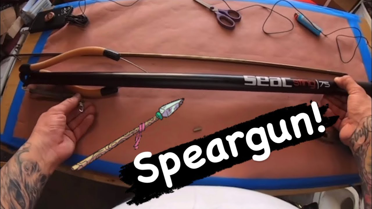 HOW TO RIG A SEAC SPEARGUN #spearfishing #seac #sting 