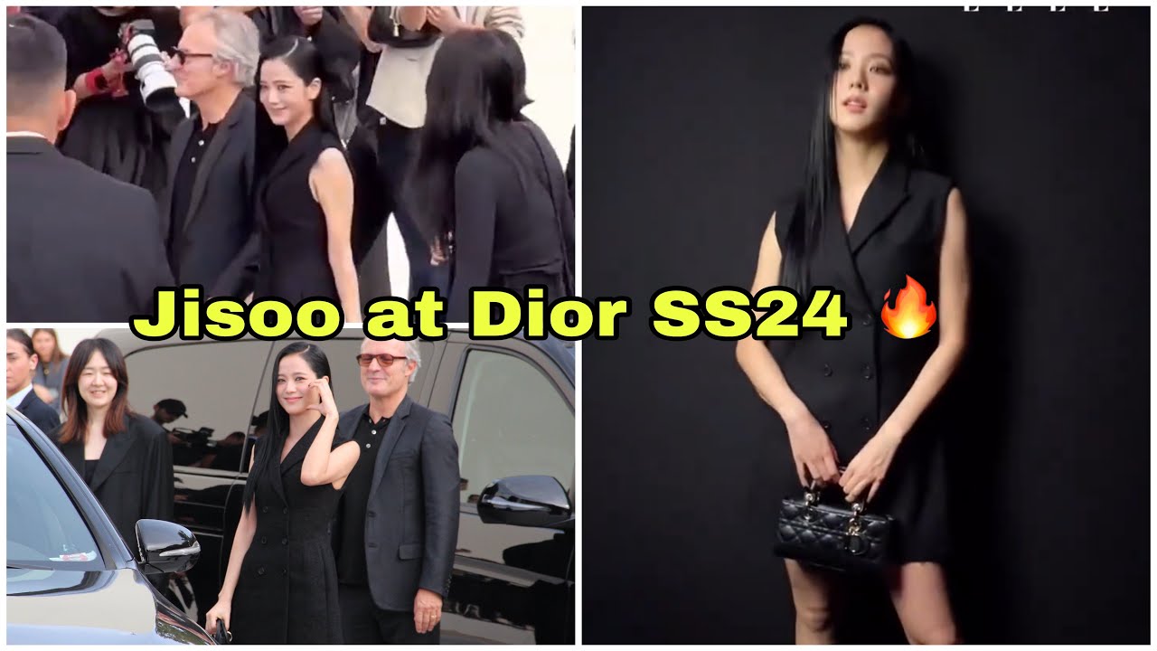 Massive crowds go wild for BLACKPINK's JISOO at DIOR SS23 Paris