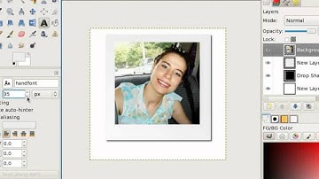 How to use Gimp - Polaroid Effect