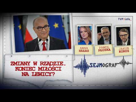 Zmiany w rządzie. Koniec miłości na lewicy? | Hałas, Płuska, Korus | SEJMOGRAF